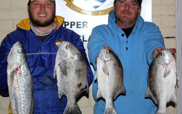 MornÃ© Olivier en Henry Smit met van hul pragvisse